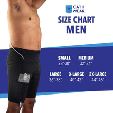 Load image into Gallery viewer, CathWear ™ Unisex Catheter Underwear Compatible with Foley, Nephrostomy, Suprapubic, and Biliary Catheters. Holds (2) 600ml Leg Bags (White, Black, Nude)